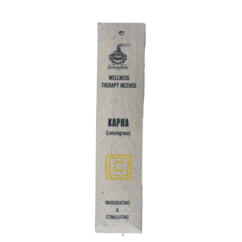 Natural Handmade Kapha Lemongrass Incense - Pack of 15 Sticks