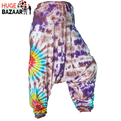 Purple Tie Dye Yoga / Meditation Trouser for Women