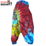 Red Tie Dye Yoga / Meditation Trouser for Women